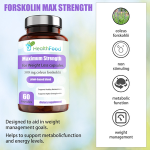 Cápsulas OEM ODM de Máxima Potencia para la Pérdida de Peso con Mezcla Patentada de Forskolina, Aumenta el Metabolismo y la Serotonina - Product Image 5