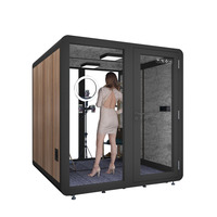Meuble Commercial de haute qualité, remise de réunion en acier, dosette de bureau acoustique, cabine insonorisante pour deux personnes