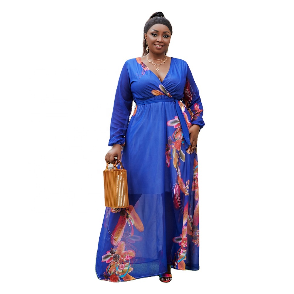 Shop Our Selection of Boho Chiffon Maxi Dresses for Plus Size