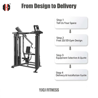 Machine de musculation professionnelle personnalisée série MTS en acier, à résistance sélectionnable par poulie, certifiée CE, pour usage commercial et entraînement.