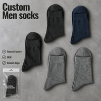Chaussettes mi-mollet décontractées pour hommes, couleur unie, en coton peigné de qualité supérieure, douces et respirantes, idéales pour l'été – Fabrication OEM de haute qualité