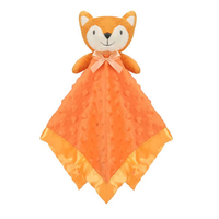 Couverture de sécurité en peluche personnalisée en gros, motif éléphant, grise, douce, pour bébé, cadeau unisexe pour tout-petit