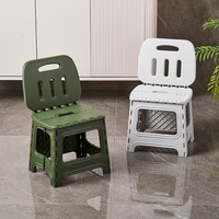 Chaise pliante en plastique soigneusement sélectionnée pour la maison, dossier moderne et minimaliste, tabouret de dortoir étudiant tendance