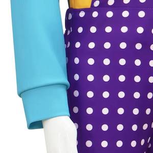 Costume de cosplay rétro pour filles d'Halloween, robe vintage style années 80, ensemble de tenue pour enfants pour les fêtes et les spectacles - Product Image 5