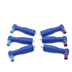 Coupe de polissage angulaire HDF Prophy avec poignée, embout souple violet et bleu pour équipement de nettoyage et de restauration dentaire - Product Image 2