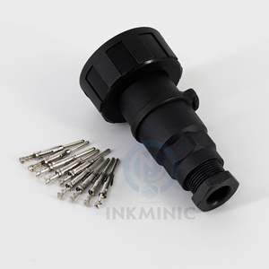 DB13501 IP68 9WAY Male Plug SKT <b>Cable</b> Mounting Connector For Domino Inkjet <b>Printer</b> - Product Image 1