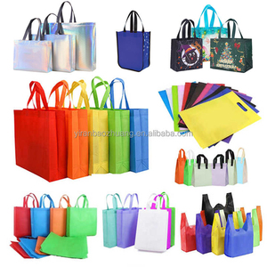 Customized Logo Printed Reusable Non-woven <b>Folding</b> Drawstring <b>Bag</b> for Promotional Shoe Dust Use - Product Image 6