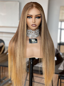 Luxury Design Glueless European Virgin Human Hair Front Transparent for Middle Part Pre Pucked Hairline for Women Wholesale - Product Image 1