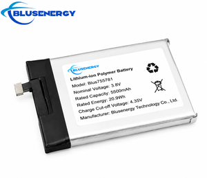 แบตเตอรี่ลิเธียม-ไอออนโพลิเมอร์ Blusenergy 5500mAh 3.8V สำหรับอุปกรณ์อิเล็กทรอนิกส์สำหรับผู้บริโภค - Product Image 1