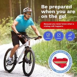 Botiquín de primeros auxilios para ciclismo para ciclistas Bicicleta compacta IFAK con gasa, cuidado de heridas y ampollas | Road Rash & Crash Medical Kit - Product Image 6