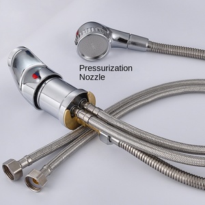 Vanne mélangeuse universelle moderne pour eau chaude et froide, interrupteur de robinet de lavabo pour salon de coiffure, accessoires de salon spa, poinçon - Product Image 4