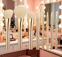 Sacs d'emballage pour marque privée, ensembles de pinceaux de maquillage, logo personnalisé, pinceaux de maquillage cosmétiques, kit d'outils professionnels pour le visage