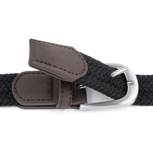 Amostras Disponíveis: Cintos Elásticos Versáteis em Liga de Zinco Bege com Tecido de Poliéster e Elastano, Cintos Eletroplatinados para Homens, Presente para Homens - Product Image 4