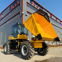 Chargeuse sur pneus chinoise MOUNTAIN RAISE, benne basculante, puissance 4x4, mini benne basculante diesel, 6 tonnes, engin de terrassement