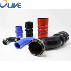 Isıya dayanıklı İzoleli 28mm silikon kauçuk esnek hortum araba silikon oluklu boru körüklü hortumlar - Product Image 2