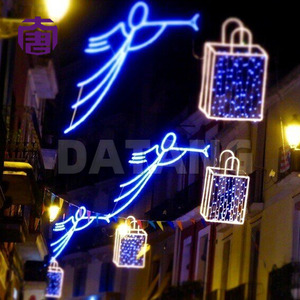 Lumières de Noël à motif croix de rue en LED 2D pour la décoration du centre-ville - Product Image 2