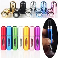 Atomiseur de parfum rechargeable 5 ml avec logo personnalisé, mini flacon pulvérisateur rechargeable avec 10 pompes de transfert de recharge