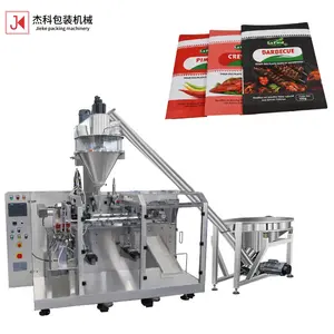 JIEKE Fully automatic powder filling machine Lotus root flour paste protein starch seasoning powder pouch bag packaging machine