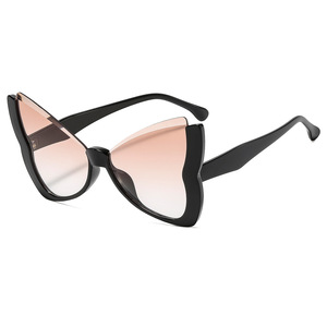 Butterfly Half Rim <b>Sunglasses</b> Women <b>Gradient</b> Lenses UV400 Casual Fashion Adult - Product Image 3