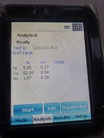 Analyseur d'or XRF en métal précieux de spectromètre de fluorescence de rayon X portatif