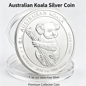Pièce commémorative en argent fin 9999 Koala d'Australie 2024, <span class=keywords><strong>1</strong></span> oz, plaquée or, pièce de collection - Product Image 2