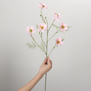Bouquet de fleurs en plastique décoratif pour <span class=keywords><strong>la</strong></span> maison, le bureau, <span class=keywords><strong>la</strong></span> décoration de mariage, décoration intérieure, plantes artificielles, fleurs artificielles - Product Image 5