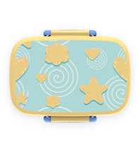 Boîte à lunch Tiffin Bento à 3 compartiments pour enfants en plastique de qualité alimentaire étanche à l'air avec couvercle en plastique