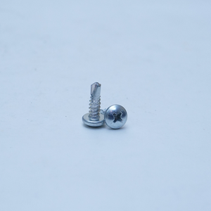 Tornillo Autorroscante de Cabeza Semicircular, Acero C1022, Recubierto de Zinc Blanco, Tornillo de Fijación Metálico - Product Image 1