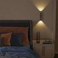 Hot Hotel Rechargeable mur LED lampe capteur de mouvement intelligent rotation magnétique éclairage de chevet appliques murales lumière pour salon