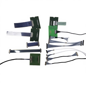 สายไมโครโคแอกเชียลแบบประกอบเอง ความยาวตามสั่ง 25 มม.-1500 มม. รุ่น KEL USL20-30SS-010-B 30 พิน พร้อมหัวต่อแบบมุมฉากด้าน PCB - Product Image 4