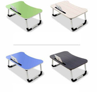 Table pliante portable pour ordinateur portable, bureau paresseux pour ordinateur portable, tables pliantes pour ordinateur portable, bureaux pour ordinateur portable sur lit, canapé avec tiroir 60X40X28CM