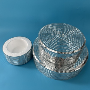 Supporto <span class=keywords><strong>per</strong></span> <span class=keywords><strong>Torte</strong></span> in Vetro Mosaico e Schiuma EPS, Decorazione Scintillante <span class=keywords><strong>per</strong></span> Feste, Espositore <span class=keywords><strong>per</strong></span> Eventi Festivi, Supporto a Più Livelli <span class=keywords><strong>per</strong></span> Pasticceria - Product Image 5