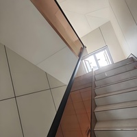 Präzise Maßgefertigtes Rahmenloses Unsichtbares Design Sicherheitsglas-Treppengeländer mit Getöntem Glas für Hochhäuser, Villen