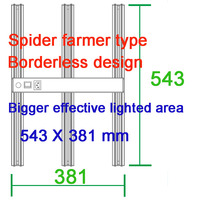 Smart APP Wifi Control 180W LED Full Spectrum Grow Light IR UV in It avec 301H Diodes pour la croissance des plantes à l'intérieur Veg Bloom