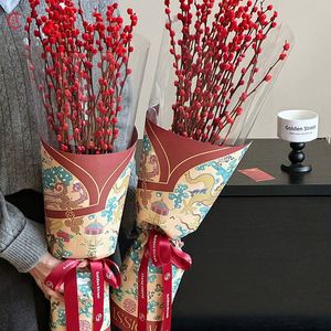 Nouvelle conception de papier d'emballage pour bouquets de haute qualité, style rétro classique en kraft - Product Image 3