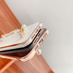 Nouveaux Designs Populaires <span class=keywords><strong>Bijou</strong></span> <span class=keywords><strong>Chaîne</strong></span> Suspendue <span class=keywords><strong>Chaîne</strong></span> Sangle <span class=keywords><strong>Téléphone</strong></span> Cas pour IPhone 11 12 13 14 15 Pro Max Électrolytique Conception - Product Image 6