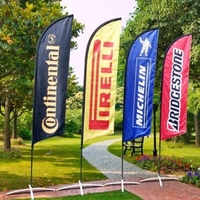 Drapeau plume DD en aluminium, style volant, pour extérieur, plage, avec mât, impression personnalisée, publicité, promotion, bannières de célébration