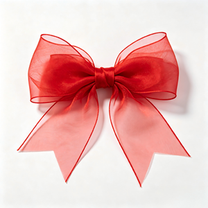 Lazo Decorativo Multiusos de Organza Transparente, Listo para Usar, para Ramos de Flores, Regalos, Decoración de Primavera y Fiestas - Product Image 4