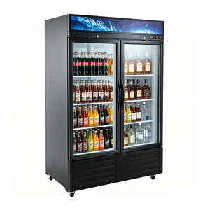 Congelador vertical comercial con puerta doble <span class=keywords><strong>de</strong></span> vidrio para refrigeración <span class=keywords><strong>de</strong></span> gran capacidad para comercios y restaurantes - Product Image 3