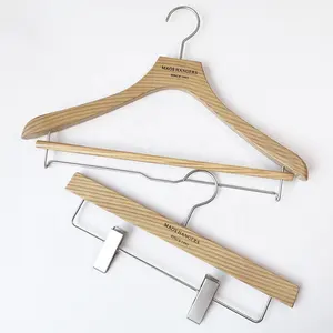 Deluxe Custom Logo Wide Shoulder ABS Hangers for Clothes Suit Coat Clothes with Logo