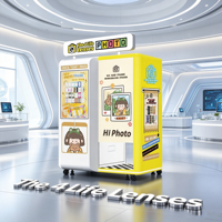 Photomaton personnalisé avec logo, détachable, fermé, avec imprimante et appareil photo pour événements en location