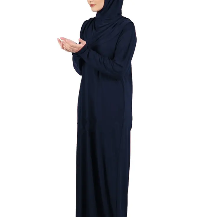 Groothandel Custom Ramadan Islamic Niqab Eid Capuchon Moslim Vrouwen Hijab Jurk Gebed Jilbabs Abaya Lange Volledige Cover Jurk Abaya