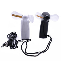 Ventilatore Portatile LED Ricaricabile USB con Logo Personalizzato Marca HL, Display Programmabile per Messaggi, Modello in Plastica Resistente