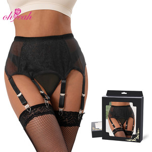 Emballage en boîte de couleur gratuite, lingerie pour femmes grandes tailles, sous-vêtements sexy, culotte en dentelle florale noire sexy - Product Image 1