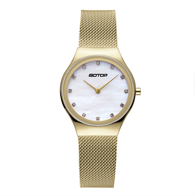 Custom Logo Brand Japanese Movement With Mother-Of-Pearl Dial Stone Index Ladies Waterproof Hand Watch Suitable for Women Gifts