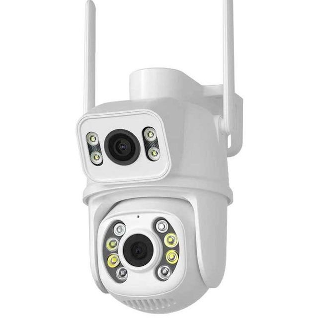 8MP 4K Dual Lens AI CCTV Outdoor IP Camera Waterproof Night Video Surveillance Wifi CMOS PTZ Wifi IP Camera for Home