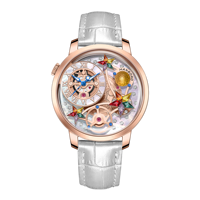 Montre HANBORO squelette en or rose avec cristaux, cadran nacre, mouvement à quartz, 38 mm, étanche, bracelet en acier inoxydable et cuir, montre de luxe pour femme