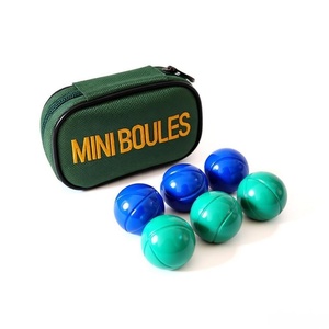 Boules de pétanque miniatures colorées personnalisées de 32,5 mm avec sac de transport pour jeux de table et sports de plein air - Product Image 1