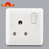 Prise murale simple personnalisée OEM avec interrupteur à bascule, interrupteurs muraux commerciaux en gros pour la décoration