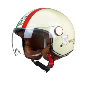 Dot Chứng Nhận Retro <span class=keywords><strong>3</strong></span> <span class=keywords><strong>4</strong></span> Mũ Bảo Hiểm Bốn Mùa Phổ Mùa Hè Mặt Trời Bảo Vệ Xe Máy Mũ Bảo Hiểm - Product Image 4